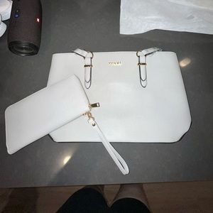 Tote With Matching Clutch Set NWT